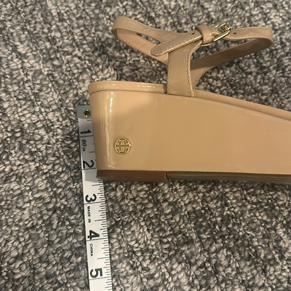 Tory Burch Abena Wedge Flatform Patent Flatform Sz 7.5 - Picture 11 of 12